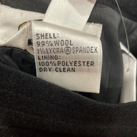 Talbots‎ Classic Black Wool A-Line Midi Skirt size 10 NEW - Picture 4 of 9